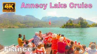 Annecy Lake,France  4K - Boat Tour  2022