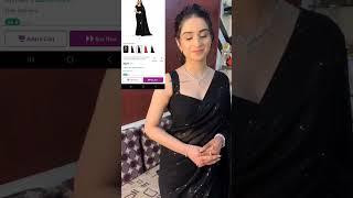 black squance saree for women party wear #lookstylish lookst