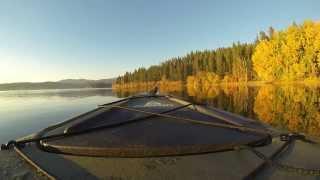 Kayaking on Hauser Lake in Northern Idaho