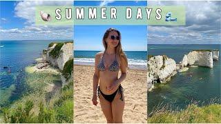 Summer days: Making ice latte, Going to the beach & Visiting “Old Harry Rocks”