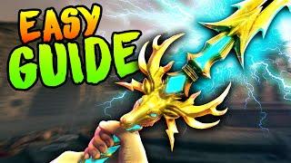 EASY LIGHTNING STAG SWORD BUILD UPGRADE GUIDE! Citadelle Des Morts Easter Egg Tutorial/Walkthrough