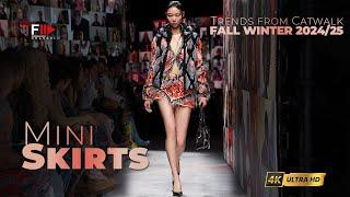 TRENDS from CATWALK I FALL WINTER 2024/25 I MINISKIRTS - Fashion Channel Chronicle