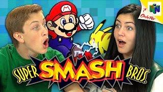 SUPER SMASH BROS. (N64) (Teens React: Retro Gaming)