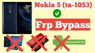 How to Frp bypass Nokia 5 [ta-1053] frp bypass | ta-1053 frp bypass nokia 5 google account unlock