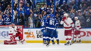 Hurricanes and Lightning score 8 goals in 2nd Period