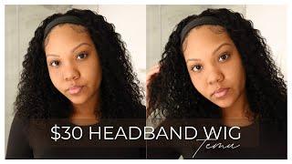 TRYING A $30 HUMAN HAIR HEADBAND WIG FROM TEMU! IS IT WORTH IT?