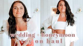 wedding + honeymoon outfit try on haul | courtney capano