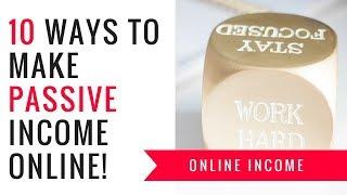 10 ways to make passive income online | Make money from home || Evaknows