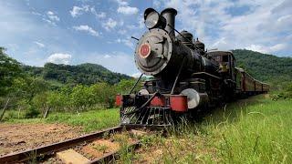 MARIA FUMAÇA | Locomotiva e trajeto centenários! (Piratuba - Marcelino Ramos)