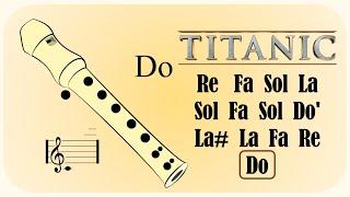 COMO TOCAR LA CANCIÓN DE TITANIC en Flauta Dulce  Tutorial con Notas