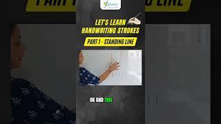 Let's learn Handwriting strokes today! Part 1- Standing line #school #handwritingexpert #handwriting