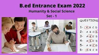 B.Ed Questions Paper - Topic Humanity & Social Science Set - 1