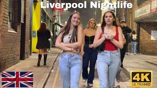 Liverpool City Centre Nightlife England 2024: 4K Walking Tour 3:OO AM 