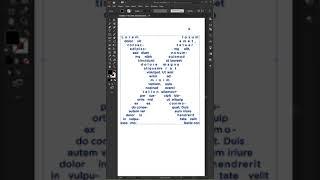 Wrap text in illustrator |#shorts #youtubeshorts