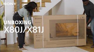 Unboxing: Sony BRAVIA® XR X80J/X81J TV