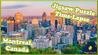 Montreal, Canada — Relaxing Landscape Video. Jigsaw Puzzle Time Lapse