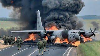 Can't escape! 30 US C-130 planes carrying 10,000 troops to Kyiv hit by Russian S 200 missiles