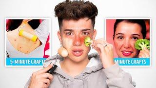 Exposing SCAM 5 Minute Crafts Makeup Hacks