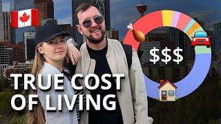 The Real Cost of living in Canada for 2 people:  How much I and my wife spend in a month Calgary