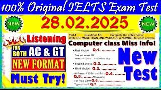 IELTS LISTENING PRACTICE TEST 2025 WITH ANSWERS | 28.02.2025