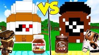 CASA NUTELLA contro CASA PAN DI STELLE su MINECRAFT!