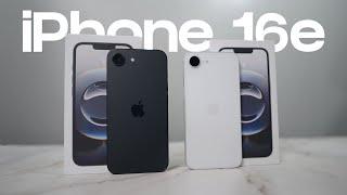 iPhone 16e: White/Black Unboxing, Comparison & Review!