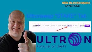 Ultronswap | wULX Stake Tab | Converts wULX to xULX | Ultron Blockchain | ULX Staking on Ultronswap
