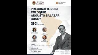 Coloquio Augusto Salazar Bondy. Sesión 1