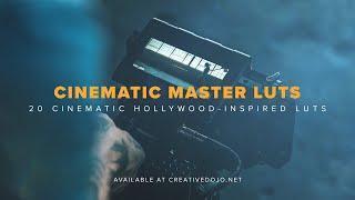 Cinematic Master LUTs - 20 Hollywood Inspired LUTs for Premiere Pro, FCPX, After Effects, & Resolve