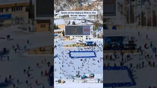 Experience Ice Skating Like Never Before! ️ #adventure #MedeuSkatingRink #Kazakhstan