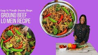 Ground Beef Lo Mein (Take Out At Home!)