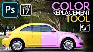Color Replacement Tool in Photoshop Tutorials in Hindi / Urdu - Class 17