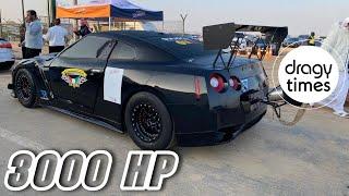3000 HP Nissan GT-R R35 | Acceleration from 0-392 km/h by Dragy Motorsports 
