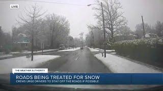 Virginia drivers urged to stay off roads amid slick conditions