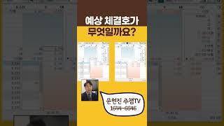 #꿀팁대방출 #예상체결호가 #잠깐만 #문현진