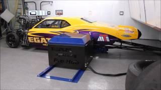 MEGATILT Drag Car Run on ProHub 2000Hp Chassis Dyno