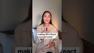 Have you ever tried building something in 3D with React?  #reactjs #reactjsdeveloper #devtips