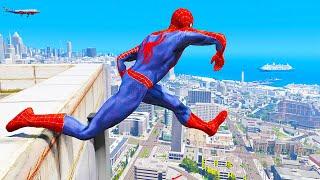 Spider-Man Gameplay Funny Moments in GTA 5 (Spiderman Ragdolls Funny Video)