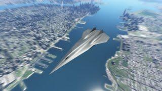 What does Mach 50 look like at ground level? (LA to NYC)