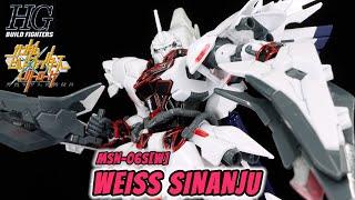 P-Bandai HG Weiss Sinanju Review | Gundam Build Fighters Battlogue