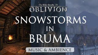 Snowstorms in Bruma | Wintery Oblivion Music & Ambience | Oblivion, Morrowind, Skyrim Music | 3Hours