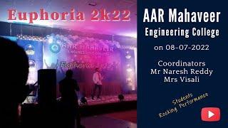 AAR MAHAVEER ENGINEERING COLLEGE EUPHORIA 2K22