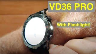 VALDUS VD36 PRO AMOLED BT Call Always-On Smartwatch with Integrated LED Flashlight: Unbox & 1st Look