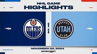 NHL Highlights | Oilers vs. Utah HC - November 29, 2024