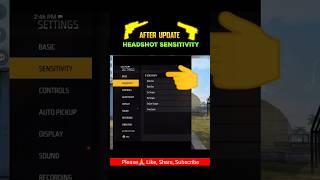 Unlocking the Hidden Headshot Sensitivity Upgrade in Free Fire #shorts