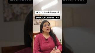Either or and Neither nor | #learnenglish #spokenenglish #english