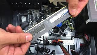 컴퓨터 램 메모리 재장착 방법 (장착 / 탈착) How to install/remove computer RAM memory