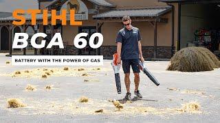 STIHL BGA60 vs BGA 57 - Battery Handheld Blower BATTLE!