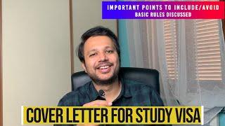 How to write cover letter for study visa | Study in Italy