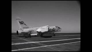 US Navy F-8E Crusaders operations on USS Hancock (CV-19)